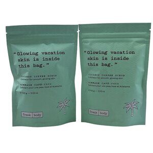 Frank Body Coconut Coffee Scrub‎ Full Body Exfoliator 3.53oz Lot Of 2